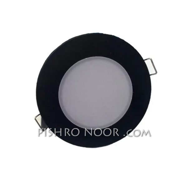 پنل توکار بک لایت 7 وات IPD مشکی سان لوکس مدل IPD7B