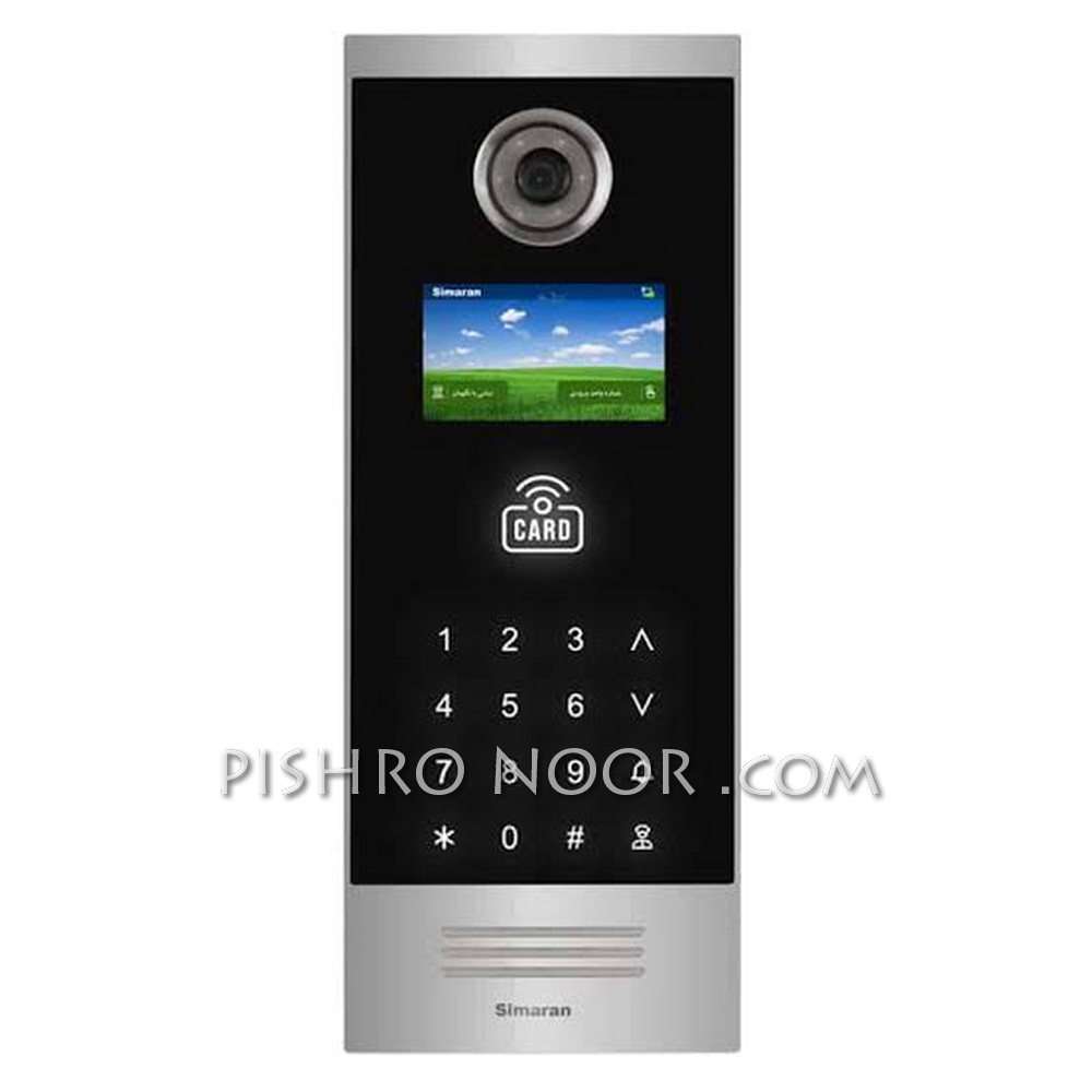 پنل آیفون تصویری لمسی کدینگ 4.3 اینچ اچ دی HD سیماران مدل VF43TD