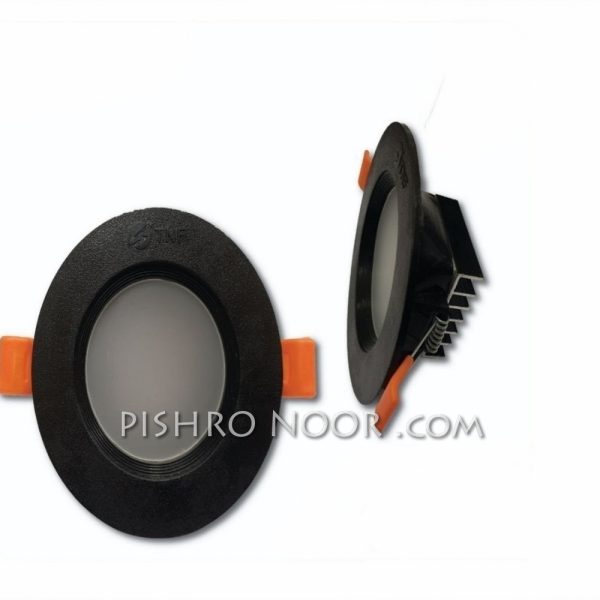 پنل توكار بک ﻻیت ٧ وات مدل مشكی IPD سان لوکس