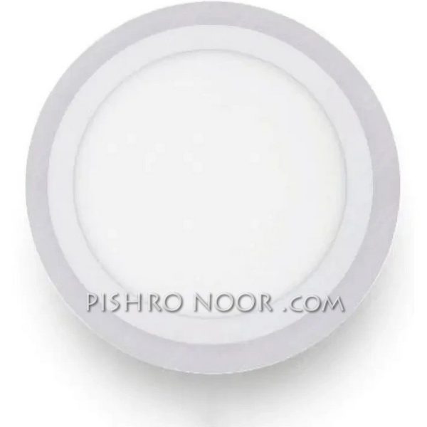 پنل دو رنگ سه حاﻟته توكار گرد ٦+١٨وات سان لوکس