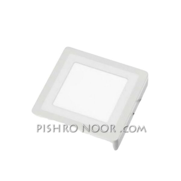 پنل سقفی دو رنگ سه حالته روكار مربع 6+18 وات سان لوکس