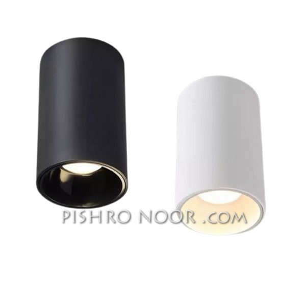چراغ استوانه ای روکار COB تات نور 25 وات ارتفاع 13 سانتی متر