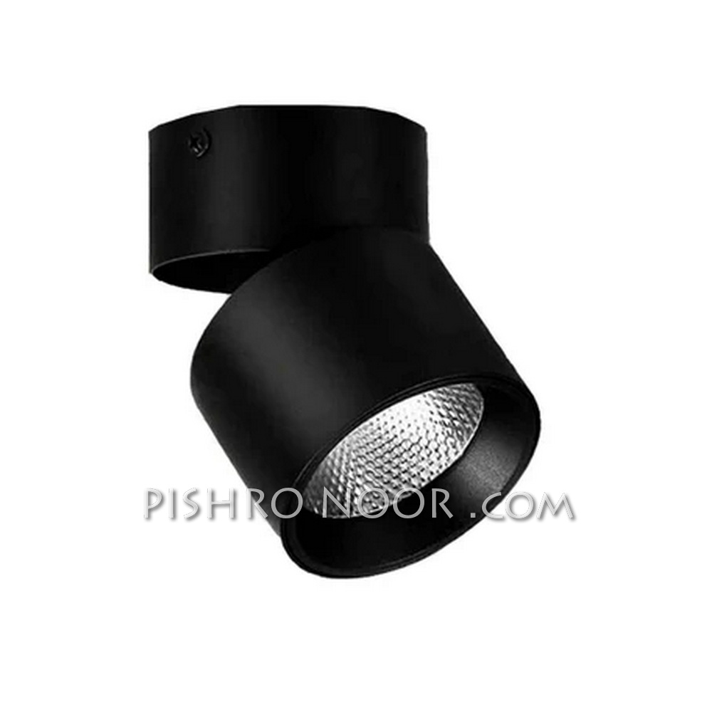 چراغ استوانه ای فکی دور نور روکار SMD تات نور 20 وات ارتفاع 13 سانتی متر