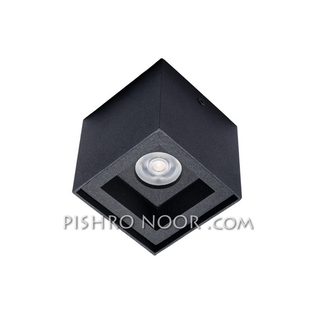 چراغ سقفی COB روکار مکعبی 15 وات تات نور