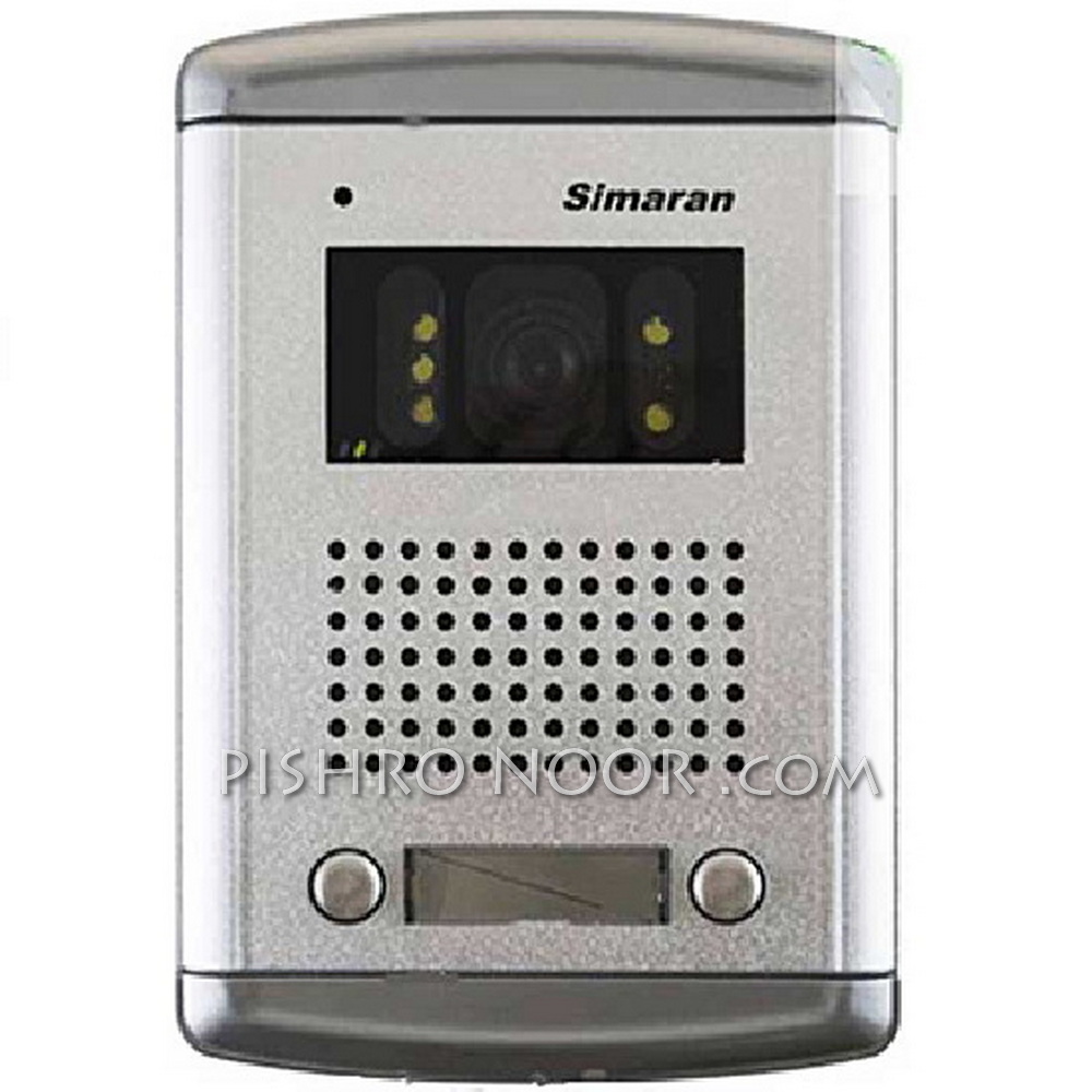 پنل آیفون تصویری سیماران مدل فراز با سوییچر 2 واحدی VFEC2D