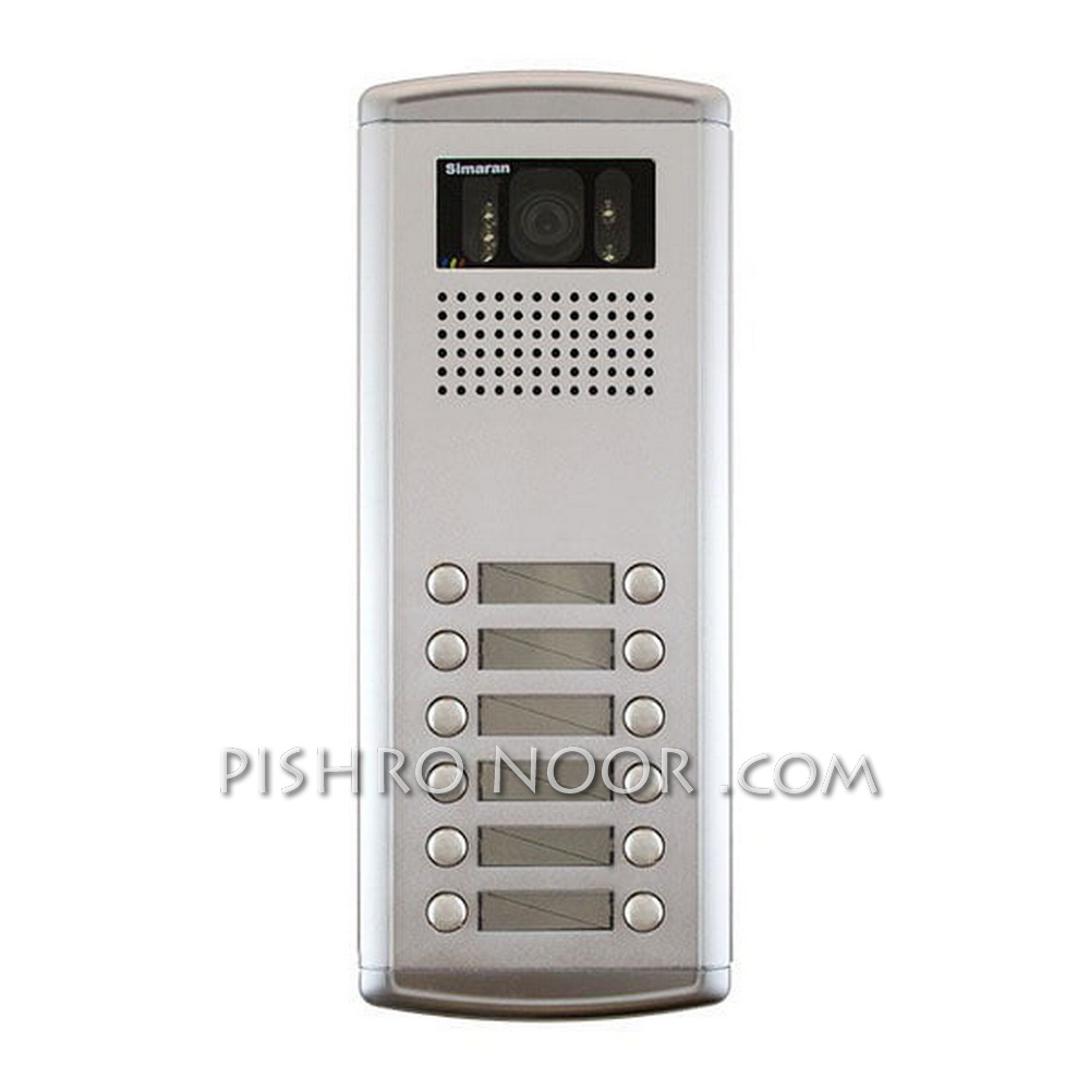 پنل آیفون تصویری سیماران مدل فراز بدون سوییچر 12 واحدی VFEC12D